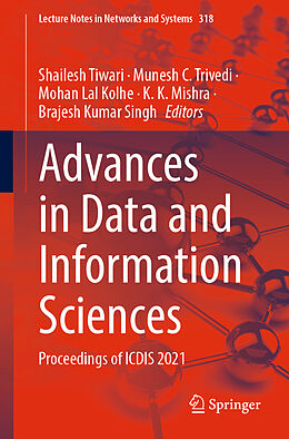 Couverture cartonnée Advances in Data and Information Sciences de 