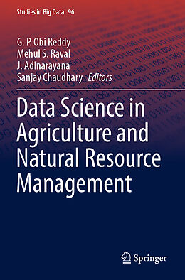 Couverture cartonnée Data Science in Agriculture and Natural Resource Management de 