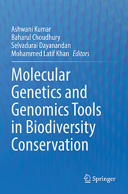 Couverture cartonnée Molecular Genetics and Genomics Tools in Biodiversity Conservation de 