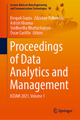 Livre Relié Proceedings of Data Analytics and Management de 