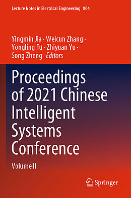 Couverture cartonnée Proceedings of 2021 Chinese Intelligent Systems Conference de 