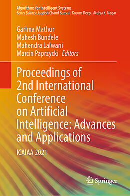 Livre Relié Proceedings of 2nd International Conference on Artificial Intelligence: Advances and Applications de 