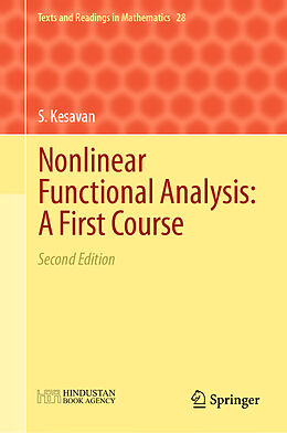 eBook (pdf) Nonlinear Functional Analysis: A First Course de S. Kesavan