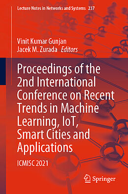 Couverture cartonnée Proceedings of the 2nd International Conference on Recent Trends in Machine Learning, IoT, Smart Cities and Applications de 