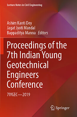 Couverture cartonnée Proceedings of the 7th Indian Young Geotechnical Engineers Conference de 