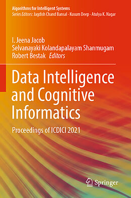 Couverture cartonnée Data Intelligence and Cognitive Informatics de 