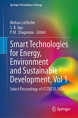 Livre Relié Smart Technologies for Energy, Environment and Sustainable Development, Vol 1 de 