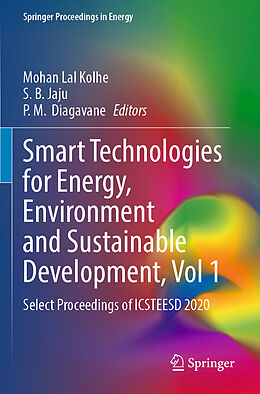 Couverture cartonnée Smart Technologies for Energy, Environment and Sustainable Development, Vol 1 de 