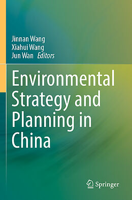 Kartonierter Einband Environmental Strategy and Planning in China von 