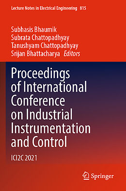 Couverture cartonnée Proceedings of International Conference on Industrial Instrumentation and Control de 