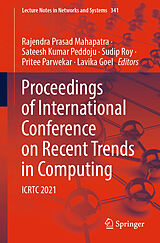 Couverture cartonnée Proceedings of International Conference on Recent Trends in Computing de 