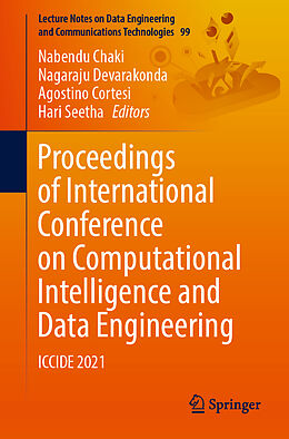 Couverture cartonnée Proceedings of International Conference on Computational Intelligence and Data Engineering de 