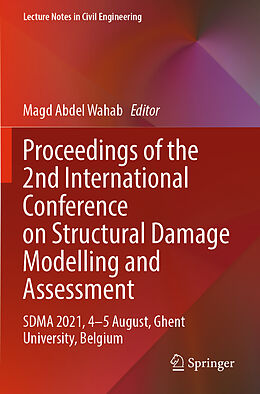 Couverture cartonnée Proceedings of the 2nd International Conference on Structural Damage Modelling and Assessment de 