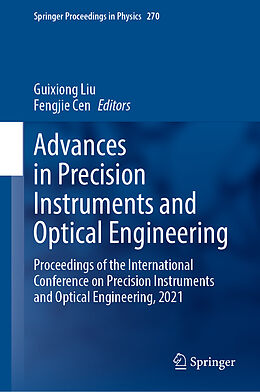 Fester Einband Advances in Precision Instruments and Optical Engineering von 