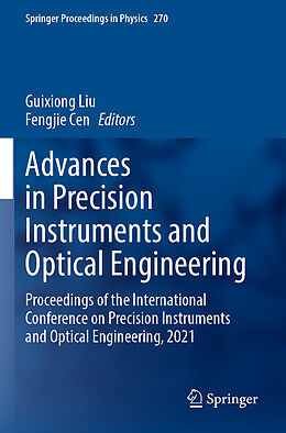 Kartonierter Einband Advances in Precision Instruments and Optical Engineering von 