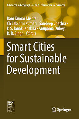 Couverture cartonnée Smart Cities for Sustainable Development de 