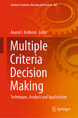 Livre Relié Multiple Criteria Decision Making de 