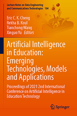 Couverture cartonnée Artificial Intelligence in Education: Emerging Technologies, Models and Applications de 