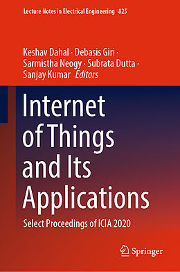 Livre Relié Internet of Things and Its Applications de 