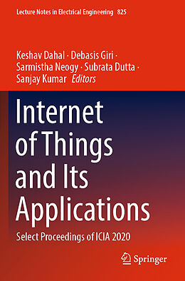 Couverture cartonnée Internet of Things and Its Applications de 