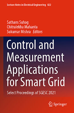 Couverture cartonnée Control and Measurement Applications for Smart Grid de 