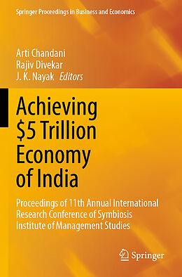 Couverture cartonnée Achieving $5 Trillion Economy of India de 