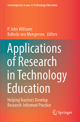 Couverture cartonnée Applications of Research in Technology Education de 