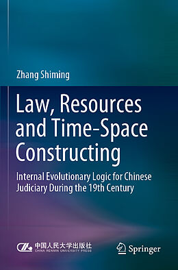 Kartonierter Einband Law, Resources and Time-Space Constructing von Zhang Shiming