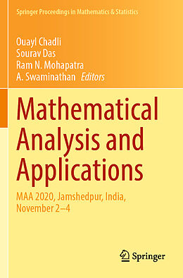 Couverture cartonnée Mathematical Analysis and Applications de 