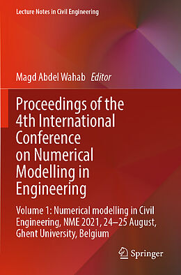 Couverture cartonnée Proceedings of the 4th International Conference on Numerical Modelling in Engineering de 