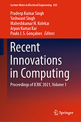 eBook (pdf) Recent Innovations in Computing de 