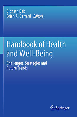 Couverture cartonnée Handbook of Health and Well-Being de 