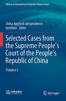 Kartonierter Einband Selected Cases from the Supreme People s Court of the People s Republic of China von 