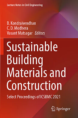 Couverture cartonnée Sustainable Building Materials and Construction de 