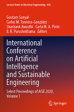 Couverture cartonnée International Conference on Artificial Intelligence and Sustainable Engineering de 