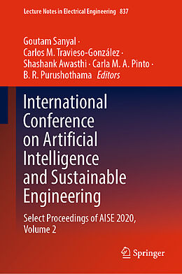 Livre Relié International Conference on Artificial Intelligence and Sustainable Engineering de 