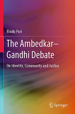 Couverture cartonnée The Ambedkar Gandhi Debate de Bindu Puri