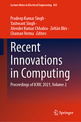 E-Book (pdf) Recent Innovations in Computing von 