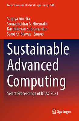 Couverture cartonnée Sustainable Advanced Computing de 