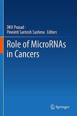 Couverture cartonnée Role of MicroRNAs in Cancers de 