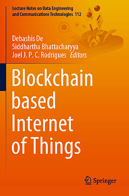 Couverture cartonnée Blockchain based Internet of Things de 