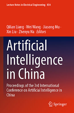 Couverture cartonnée Artificial Intelligence in China de 