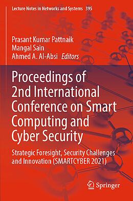 Couverture cartonnée Proceedings of 2nd International Conference on Smart Computing and Cyber Security de 