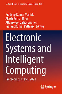 Couverture cartonnée Electronic Systems and Intelligent Computing de 