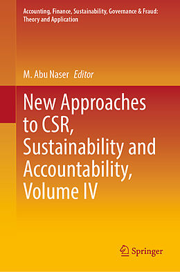 Livre Relié New Approaches to CSR, Sustainability and Accountability, Volume IV de 