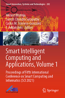 Couverture cartonnée Smart Intelligent Computing and Applications, Volume 1 de 