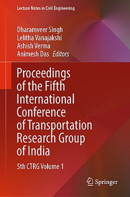 Livre Relié Proceedings of the Fifth International Conference of Transportation Research Group of India de 