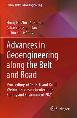 Couverture cartonnée Advances in Geoengineering along the Belt and Road de 