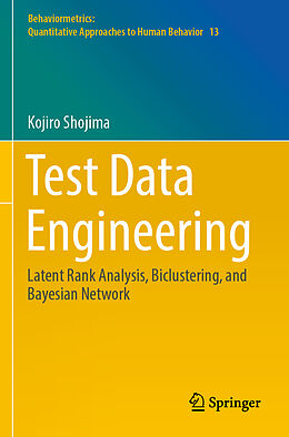 Couverture cartonnée Test Data Engineering de Kojiro Shojima