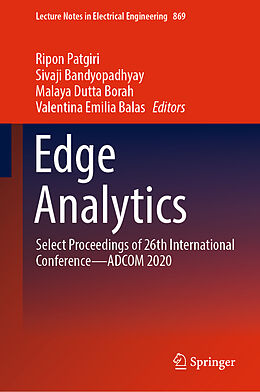 Livre Relié Edge Analytics de 